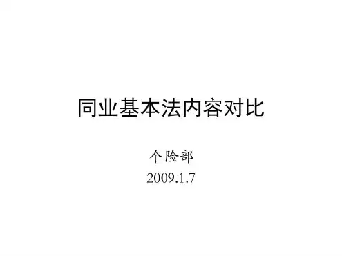 培训学习资料-基本法对比-2022年学习资料
