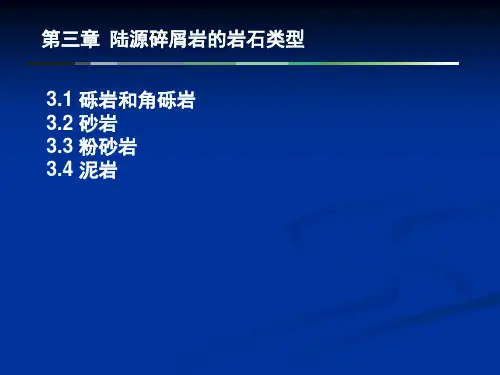 4 第二章陆源碎屑岩岩石类型