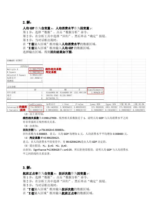 回归系数的显著性