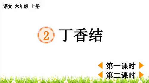 统编版语文六年级上册第一单元第2课《丁香结》上课课件
