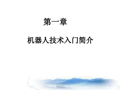 机器人简介  ppt课件