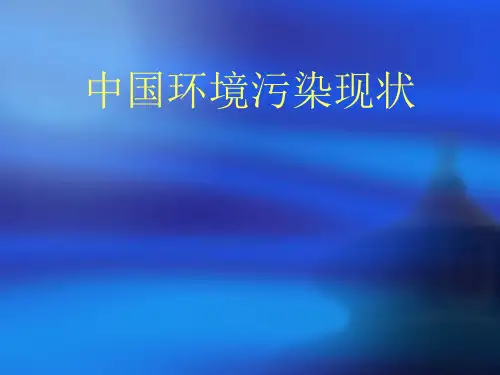 中国环境污染现状(ppt36张)