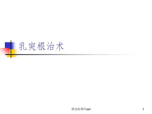 乳突根治术ppt课件