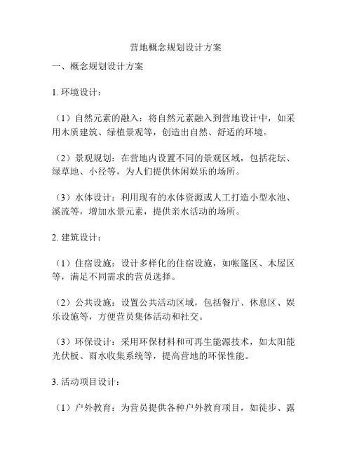 营地概念规划设计方案