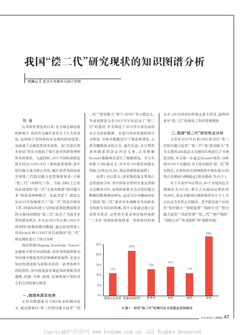 我国“偿二代”研究现状的知识图谱分析