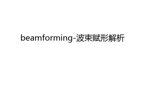 beamforming-波束赋形解析讲课讲稿