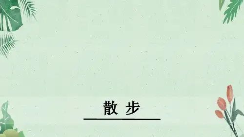 部编七年级上册第6课《散步》课件(共30张PPT)(完美版课件)