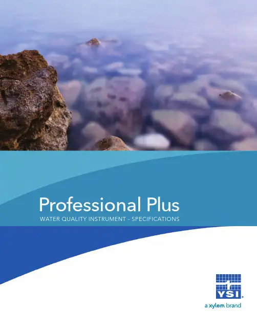 YSI Professional Plus手持水质仪器说明书