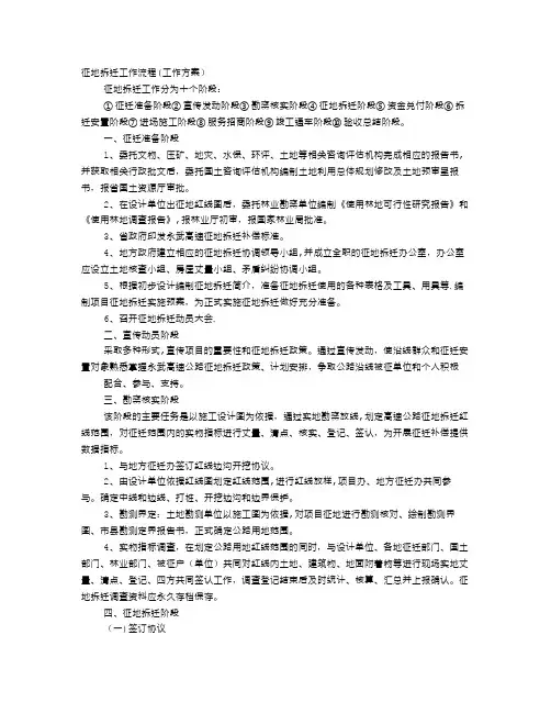 征地计划书