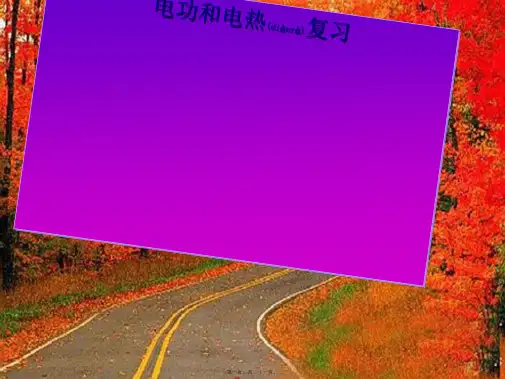 中考物理 电功和电热复习课件