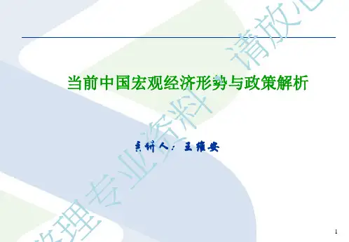 《王教授中国宏观经济形势与政策解析(XXXX58)》