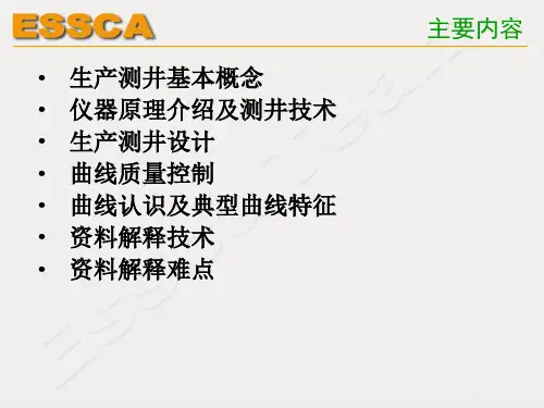 精选生产测井技术基础培训课件