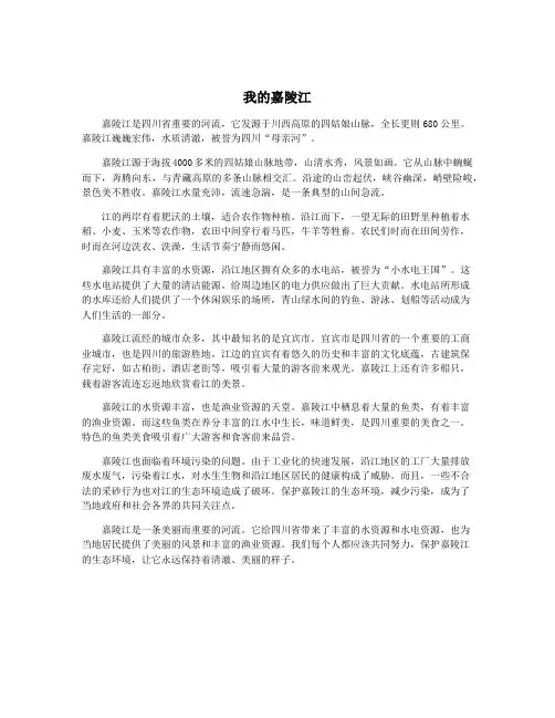 我的嘉陵江