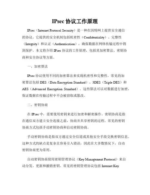 IPsec协议工作原理