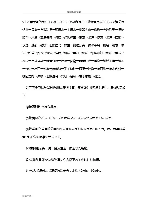 皮革制作过程