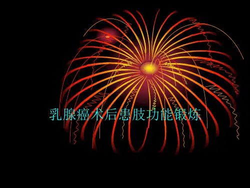 乳腺癌术后患肢功能锻炼PPT课件