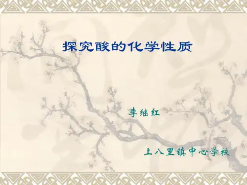 实验 探究酸的化学性质