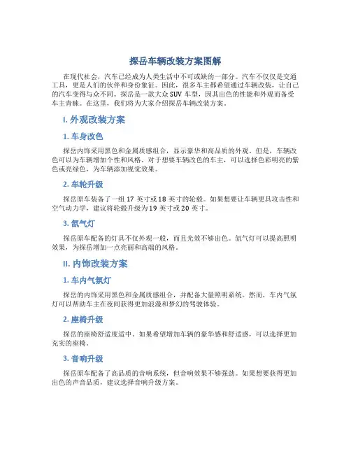 探岳车辆改装方案图解