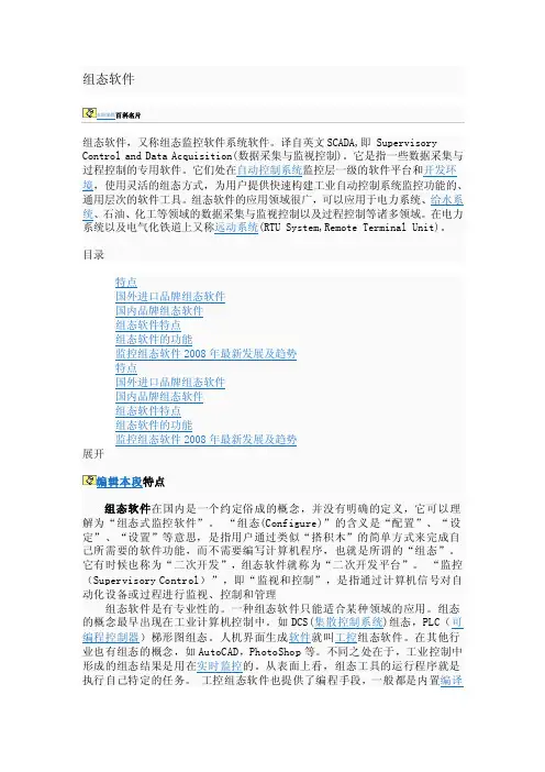 SCADA组态软件简介