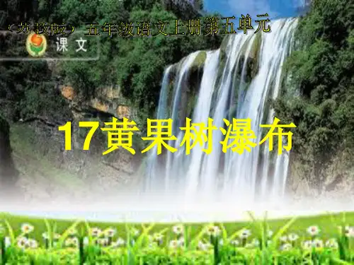 《黄果树瀑布》PPT课件