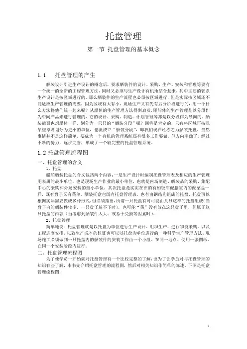 托盘管理