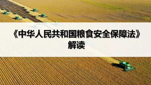 《中华人民共和国粮食安全保障法》解读