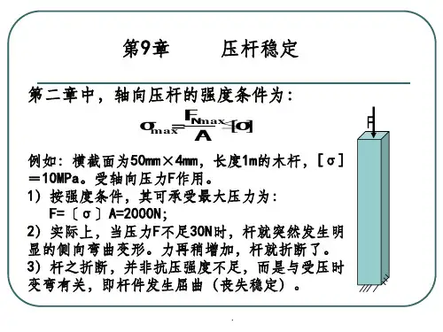 压杆稳定的欧拉公式ppt课件