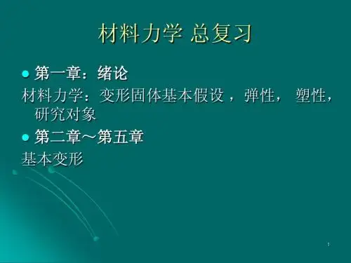 材料力学总复习