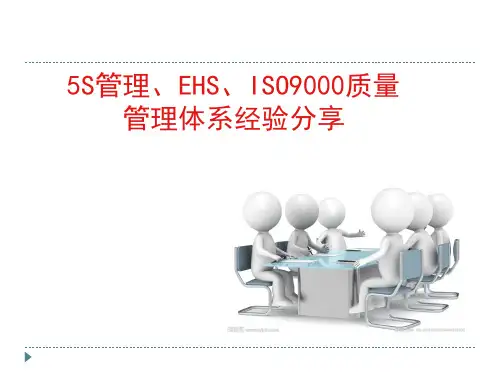 5S管理、EHS、ISO9000质量管理体系