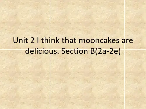 人教版九年级英语 Unit 2 Section B(2a-2e) 课件 (共17张ppt)