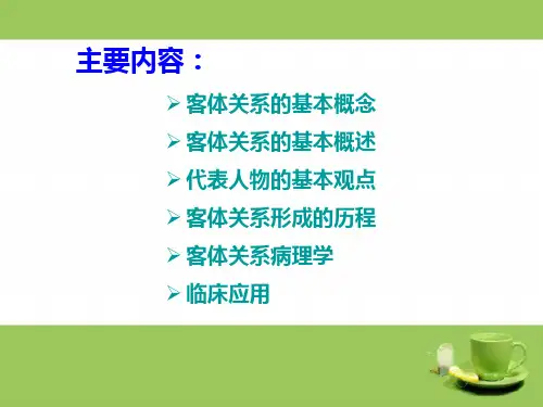 精神分析之客体关系理论