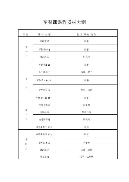 军体拳教案16篇