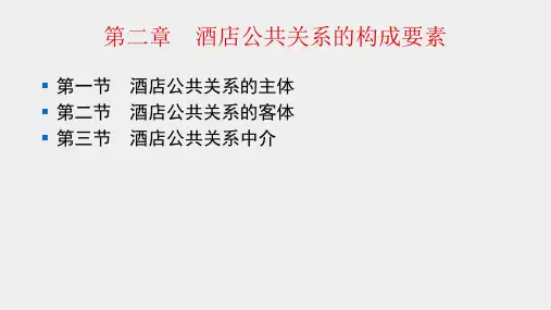 《酒店公共关系(第二版)》课件第二章
