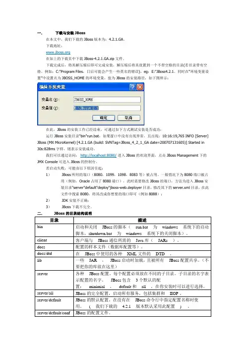 jboss的配置