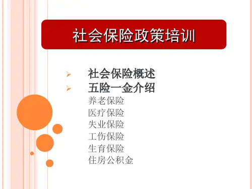 社会保险政策培训