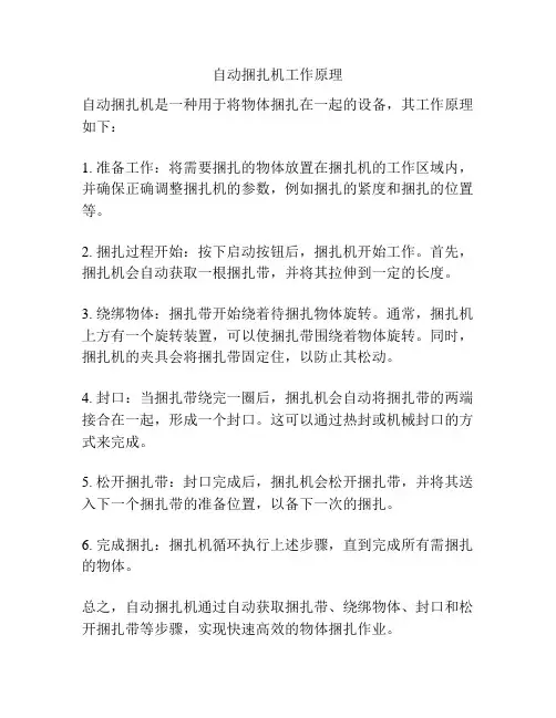 自动捆扎机工作原理