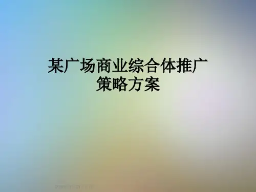 某广场商业综合体推广策略方案