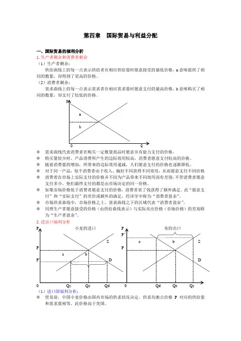 国际贸易与利益分配