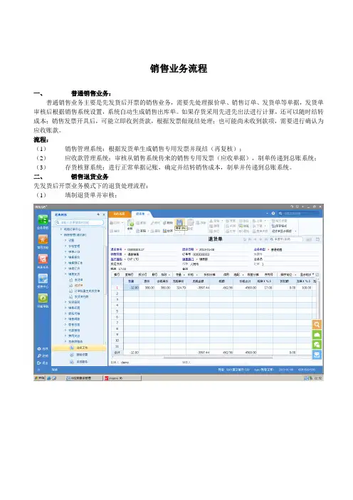 销售管理业务流程(一)