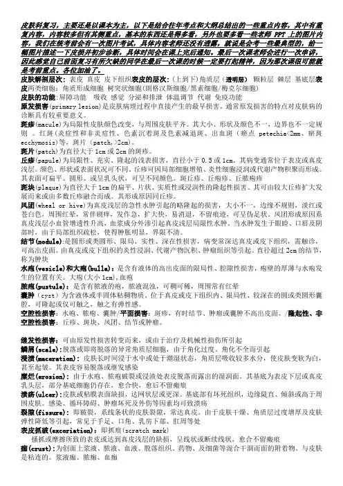 皮肤科总结