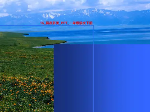 15_夏夜多美_PPT_一年级语文下册