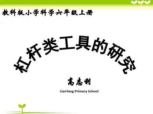 《杠杆类工具的研究》PPT名师课件1