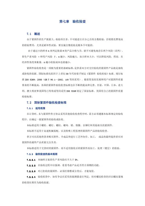 紧固件检验程序规则