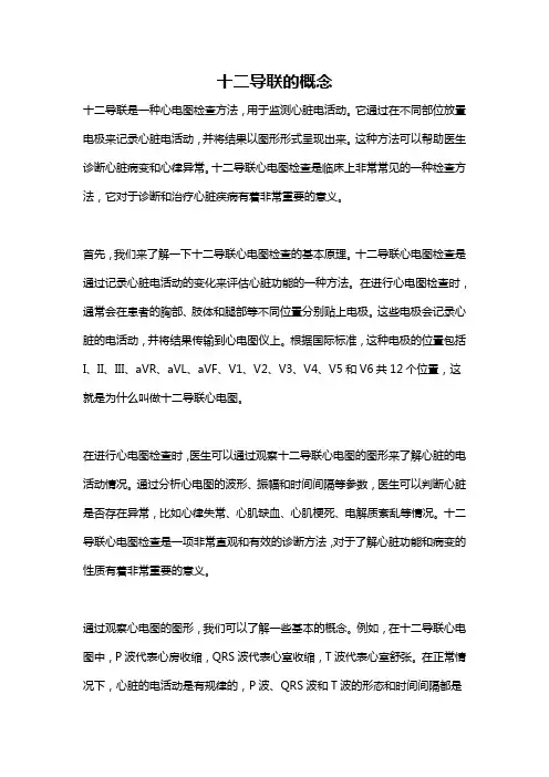 十二导联的概念