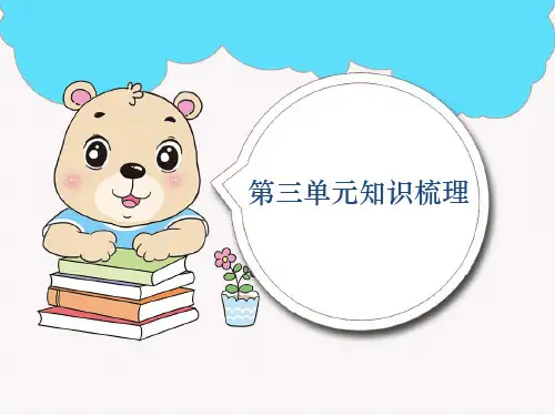 人教版四年级数学下册第四单元知识梳理