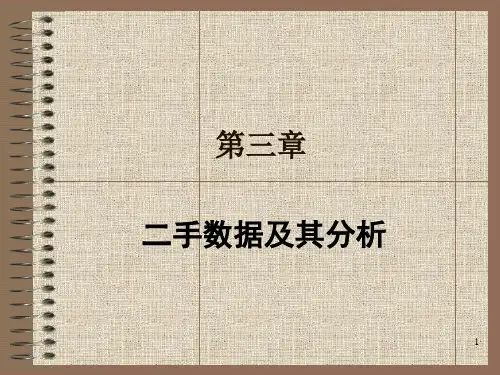 市场研究方法(3)二手数据PPT课件