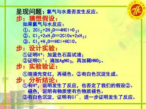 富集在海水中的元素——氯PPT课件 (8)