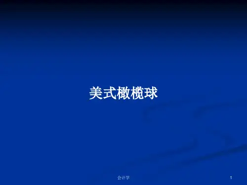 美式橄榄球PPT学习教案