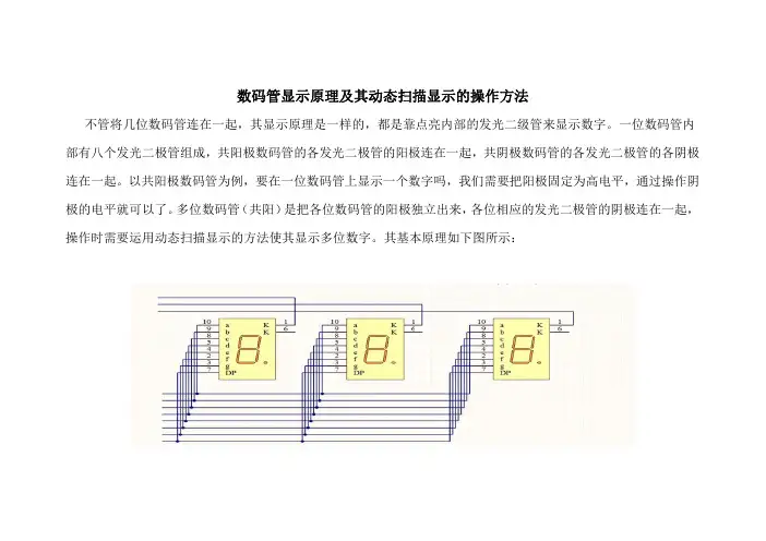 数码管的动态扫描显示