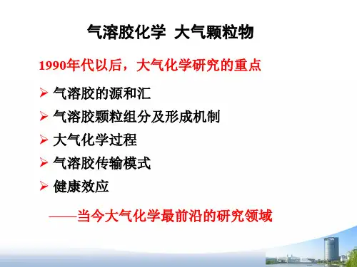 002.6大气环境化学 -气溶胶化学.大气颗粒物